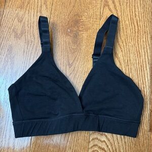 Organic basics black bralette S+